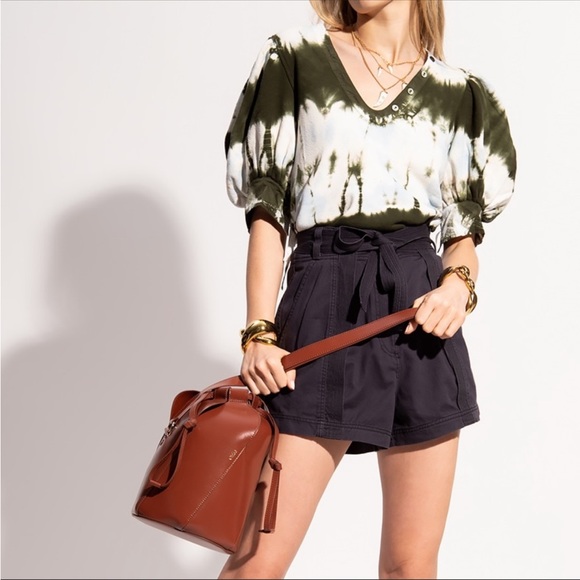 Ulla Johnson Bess Tie Dye Puff Sleeve Sweatshirt Womens P - Picture 2 of 5